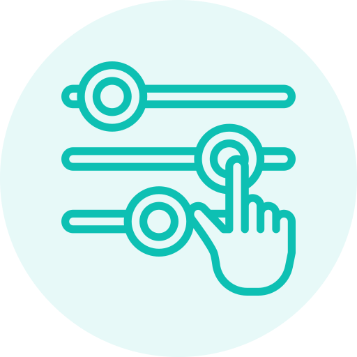 Icon representing customization and personalization, a core quality of Abrams Insurance.