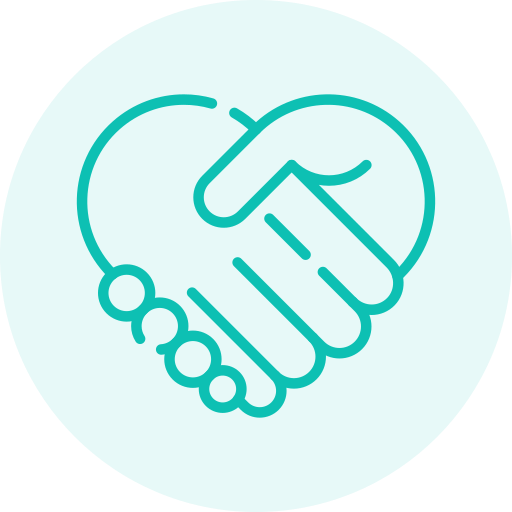 Icon representing trust, a core quality of Abrams Insurance.